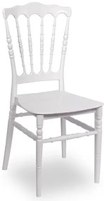 Białe krzesło sztaplowane chiavari C7-B63
