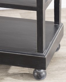 Kredens Rimir 160x50x220 old black &amp; natural