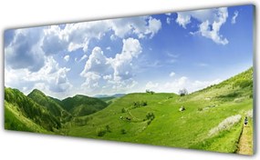 Panel Szklany Szczyty Gór Nad Polami