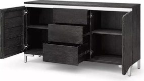 Komoda 160 cm Hiral z litego drewna sheesham z 3 szufladami