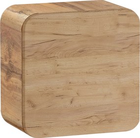 Mała szafka do łazienki pomocnicza Qubik Aruba 831 FSC, dąb craft złoty