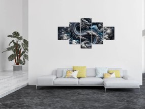 Obraz – Smok w dymie (125x70 cm)