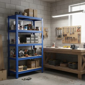 Regał o dużej nośności HEAVY, maks. 875kg, 90x40x180cm, niebieska Monzana