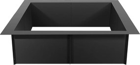 Ognisko Ogrodowe, SucceBuy Pierścień Kwadratowy do Paleniska 106,7×106,7 cm ze Stali, Zewnętrzny, Do Samodzielnego Montażu, Pierścień na Ognisko Kempingowe