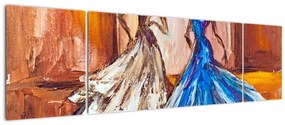Obraz - tancerz, obraz olejny (170x50 cm)