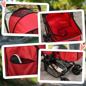 Outsunny Wózek dla Psa Składany Oxford Tkanina do 20kg | Aosom PL