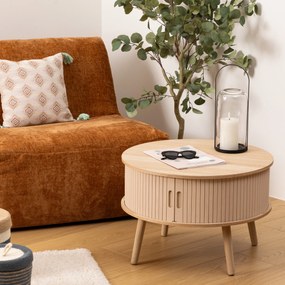 Stolik kawowy NYOS z miejscem do przechowywania pod blatem 60 x 40,7 cm