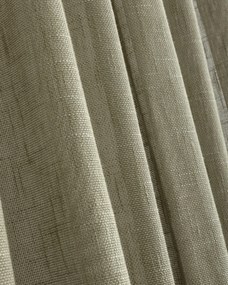 Zasłona na taśmie wave kolor zielony tkanina półprzezroczysta, strukturalna