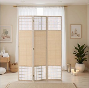 Przegroda pokojowa 170x120x2,0 cm Naturalna Biała