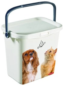 Biały pojemnik z pokrywą Curver, 6 l