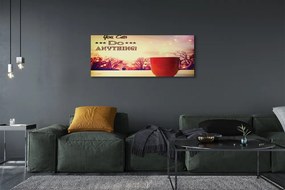 Obraz na płótnie Jesienny Napis na Kubku