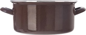 Orion Garnek emaliowany z obrzeżem Brown, 5 l, 5 l