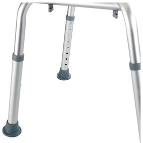 Taboret z oparciem pod prysznic Wenko Stool With Back, 54x49 cm