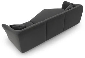 Ciemnoszary aksamitny narożnik Tokyo – Cosmopolitan Design