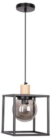 Czarna lampa wisząca 19x19 cm Retro 2 – Candellux Lighting