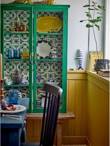 Zielona witryna z litego drewna jodłowego wisząca 81x122x22 cm Hazem – Bloomingville