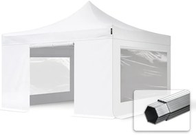 TOOLPORT 4x4 m Namiot Ekspresowy PROFESSIONAL Alu 40 mm, ze ścianami bocznymi, okna panoramiczne , biały - (582424)