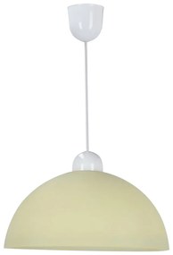 Kremowa lampa wisząca ze szklanym kloszem ø 22 cm Vanilia – Candellux Lighting