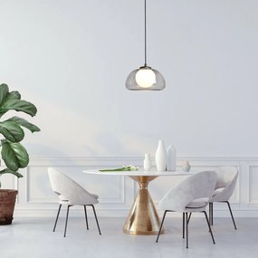 Rabalux 72275 nowoczesny żyrandol wiszący Elowen, przydymiony, G9, 1x maks. 5 W