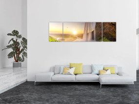 Obraz - Seljalandsfoss od tyłu jaskini (170x50 cm)