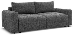 Ciemnoszara rozkładana/ze schowkiem sofa 248 cm Arsene – Bobochic Paris