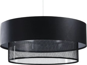 Czarna lampa wisząca nad stół z siatką - S435 D1-G89