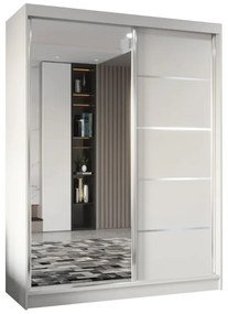 Szafa przesuwna - Marco 160 cm, biały mat