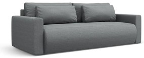 Szara rozkładana sofa ze schowkiem 238 cm Belfast – Cosmopolitan Design
