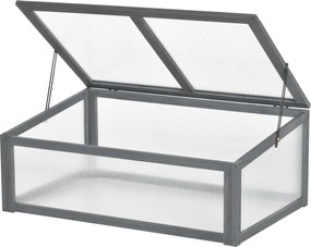 Outsunny Mini-szklarnia, mała szklarnia ogrodowa z płytami PC, Dobra przepuszczalność światła, 100D x 65S x 40W cm