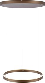 Designerska lampa wisząca ciemny brąz z 3-stopniowym ściemnianiem - Titmus