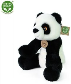 Rappa Pluszowa panda siedząca, czarno-biały, 27 cm