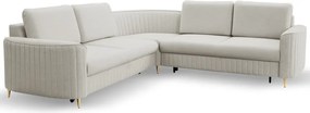 Narożnik LAREN nowoczesna sofa z funkcją spania pojemnik na pościel lewa strona CASTEL 80 251x251x85 cm