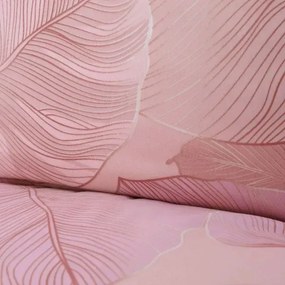 Komplet pościeli z mikrofibry GALLO różowa 140x200 cm HOMLA