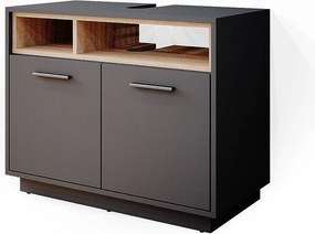 Szafka pod umywalkę antracyt 80x40x64 beatrice