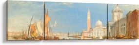 Obraz - Joseph Mallord William Turner, Venice the Dogana and San Giorgio Maggiore, reprodukcje (170x50 cm)