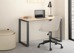 Biurko loft na płozach Sign 120 jackson hickory/szary mat