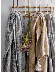 Szary pled Bloomingville Throw, 130x160 cm