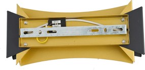 Nowoczesna lampa ścienna czarna ze złotem - Plats