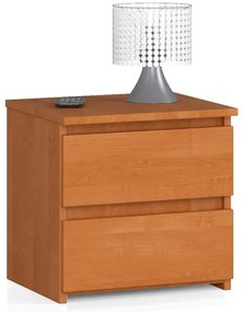 Klasyczna szafka nocna do sypialni olcha - Atika 3X