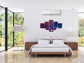 Obraz - Magiczne lilie wodne (125x70 cm)