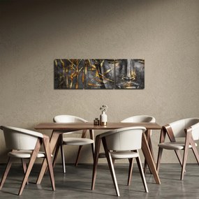 Obraz - Zjednoczenie mądrości (z zegarem) (90x30 cm)