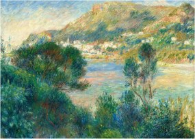 Obraz na szkle - Auguste Renoir, View of Monte Carlo from Cap Martin, reprodukcje (70x50 cm)