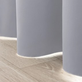 Zasłona zaciemniająca na taśmie marszczącej  jasny szary 140 x 280 cm 1 szt.