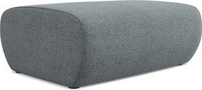 Pufa - z tkaniny szenilowej - jeans - NANEA