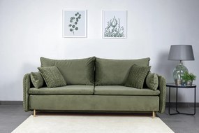 Sofa trzyosobowa z funkcją spania i poduszkami Luna