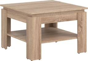 Ława Kwadratowa z Półką do Salonu MIRLO 67,5 cm Dąb sonoma Nowoczesna