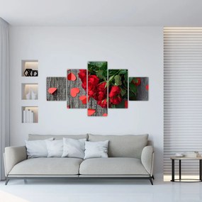 Obraz - bukiet róż (125x70 cm)