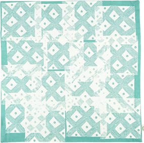 Poszewka na poduszkę TRIBAL 45x45 cm, niebieska