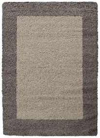 Dywan shaggy Life brązowo-beżowy 60 cm x 110 cm