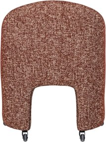 Tapicerowane krzesło biurowe w kolorze terakoty Cordo – WOOOD